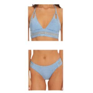Isabella Rose Queensland Maui Swimsuit Set Blue Large NWT (Note)